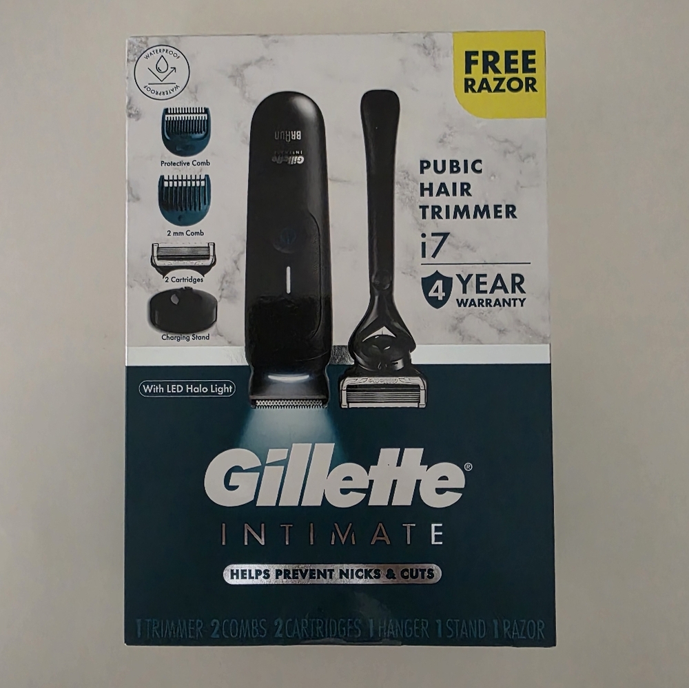 Gillette Intimate Pubic Hair Trimmer i7 New